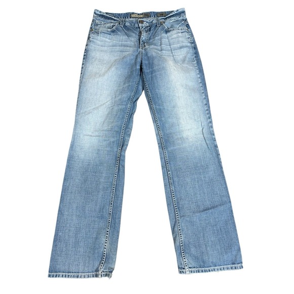 BKE Other - BKE Tyler Straight Jeans Men Size 34x32 Whiskers Denim Western Distressed Cowboy